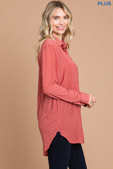 PLUS OVERSIZED LONG SLEEVE SHIRTS
